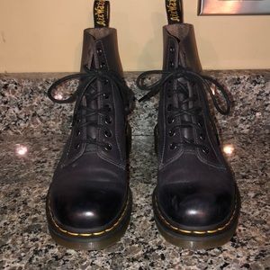 DR. MARTENS with slight purple hue.